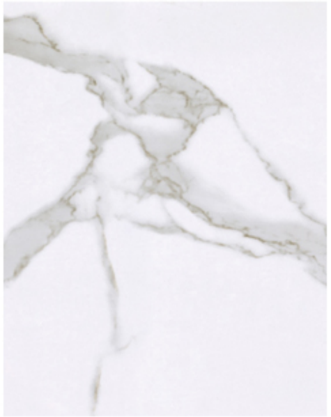 Classic Calacatta Oro white marble texture with soft grey veins for high-gloss PVC UV wall panels, ideal for minimalist bathroom and kitchen interior cladding.