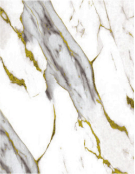 Luxury Golden Frost white marble texture with olive gold veins for high-gloss PVC UV wall panels, premium interior cladding for modern living room and hotel lobby
