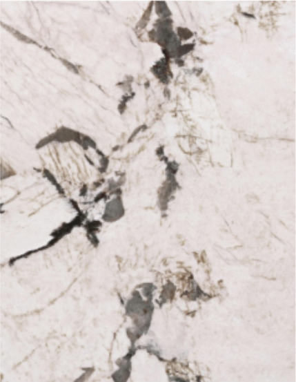 Invisible Grey marble texture with artistic grey patches for high-gloss PVC UV wall panels and luxury bathroom decor.