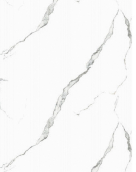 White wood grain marble texture for high-gloss PVC UV wall panels, minimalist interior cladding for modern office and hotel design.